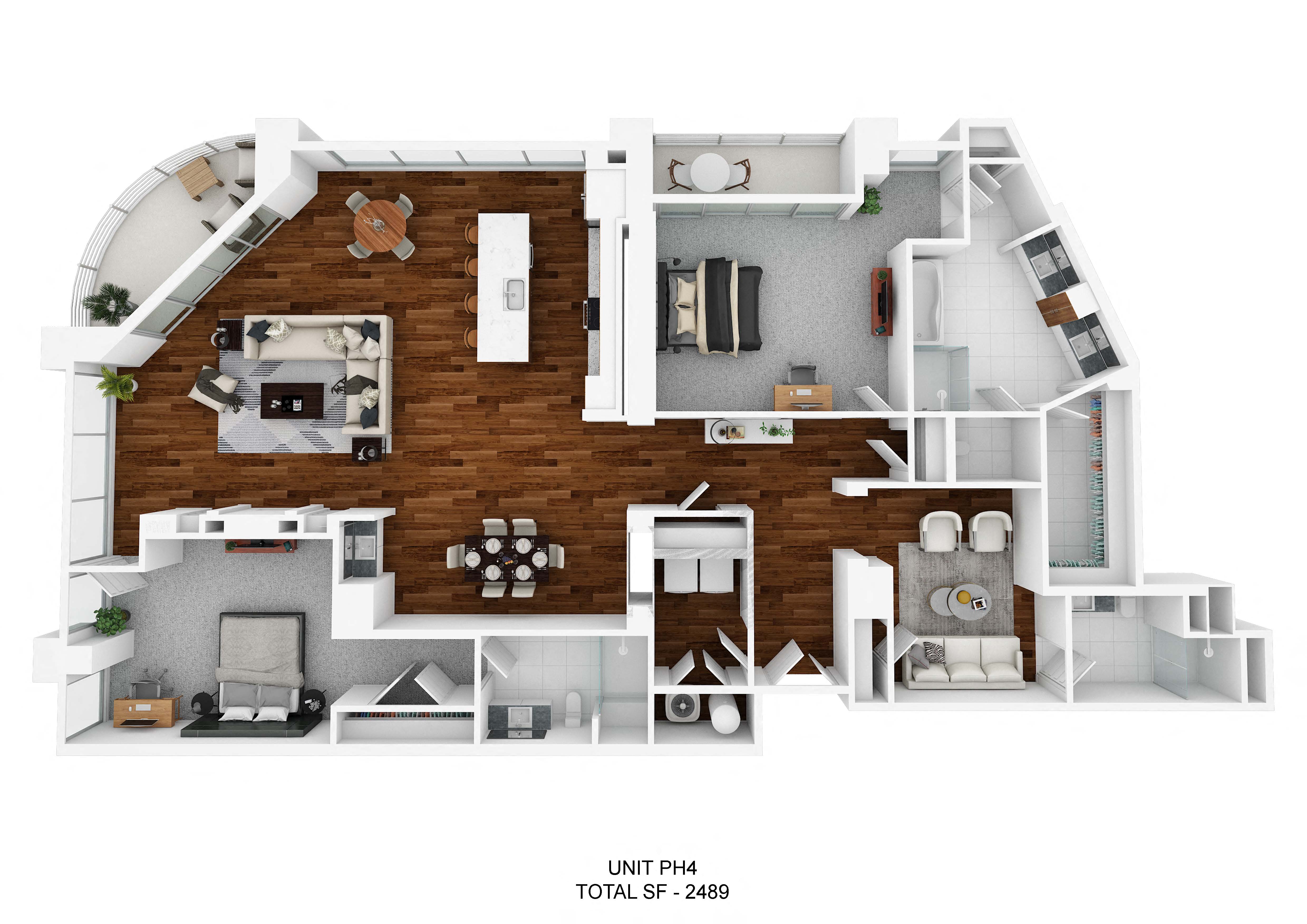 3 bedroom floor plan  the residences at